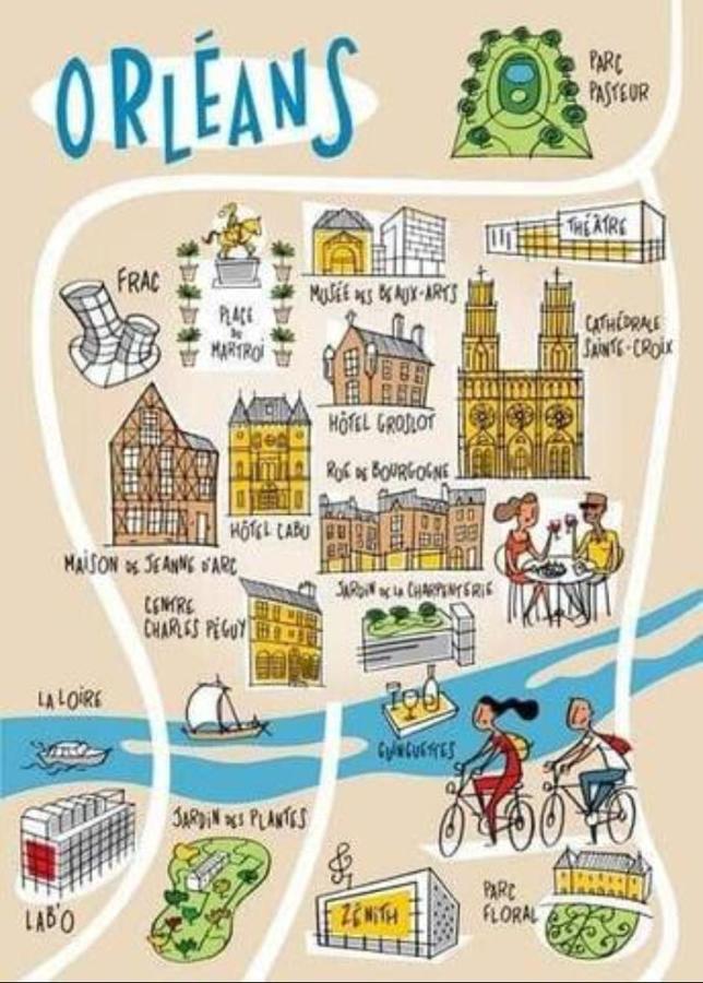 Bnb Le Cocon, Coeur Historique D'Orleans, 5' Train Station Luaran gambar